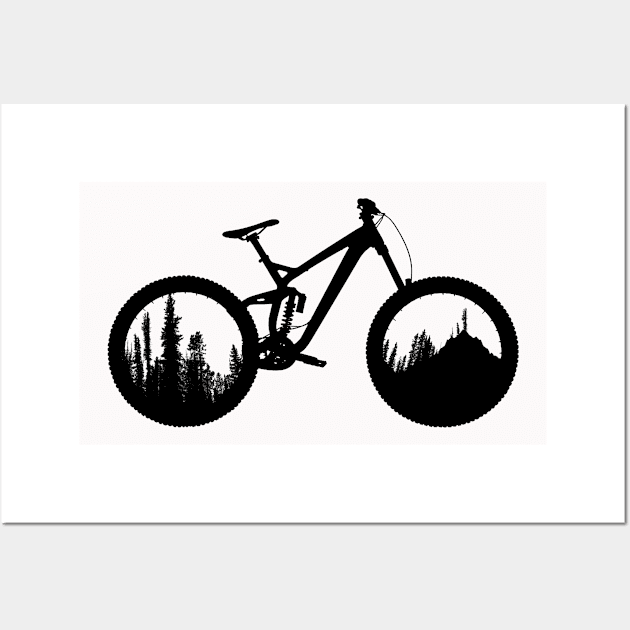 MTB Bike and Mountain /cycling Wall Art by Wine4ndMilk